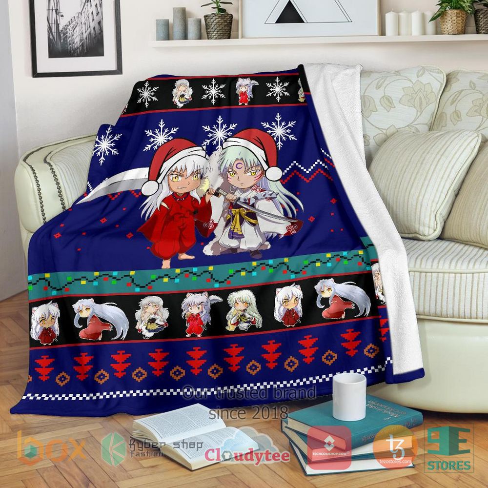 HOT Inuyasha Christmas Blanket 17