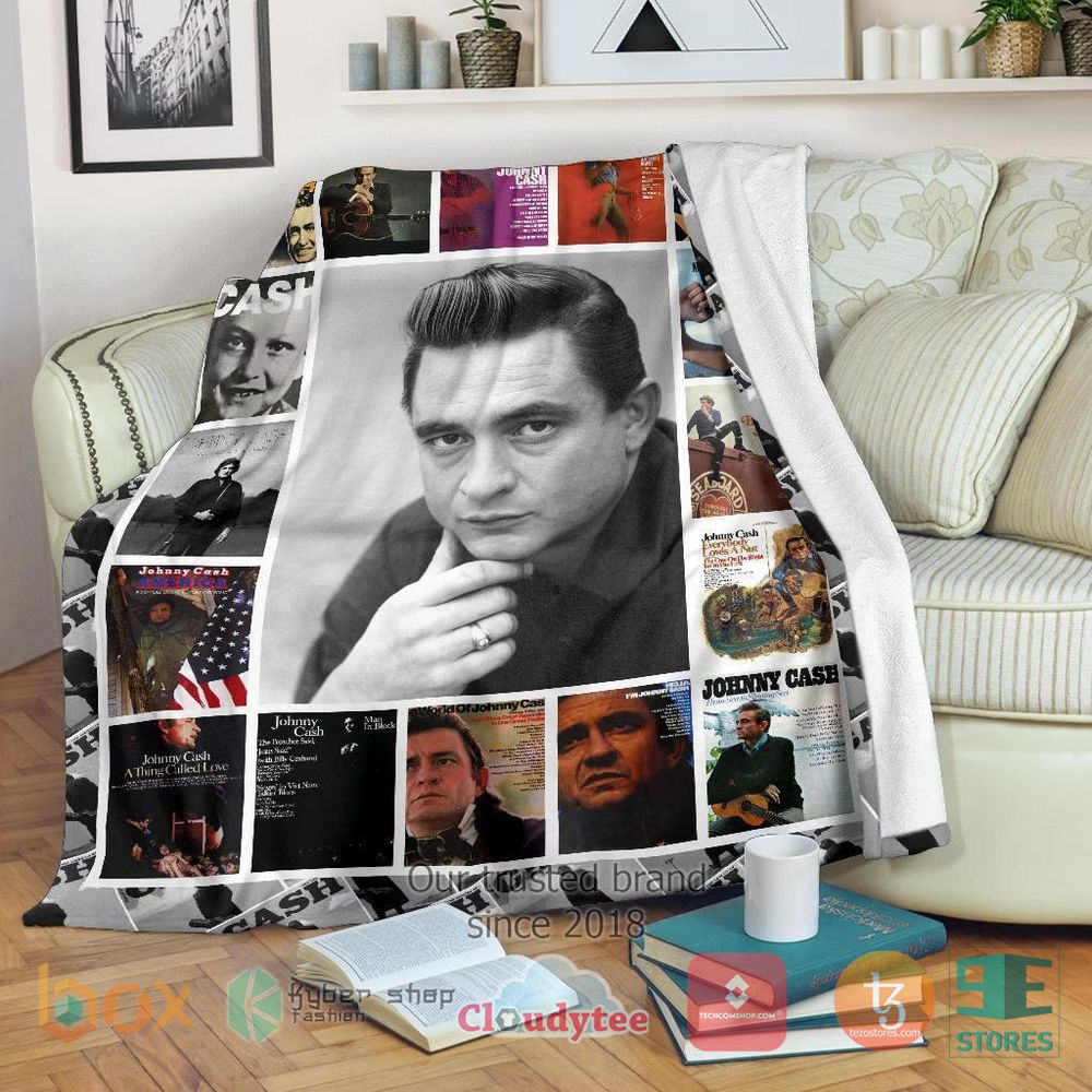 HOT Johnny Cash For Music Fan Blanket 9