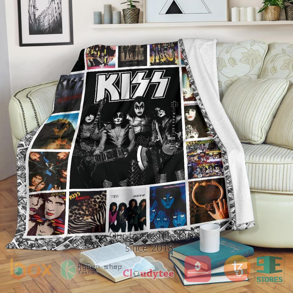 HOT Kiss For Rock Fan Music Blanket 9