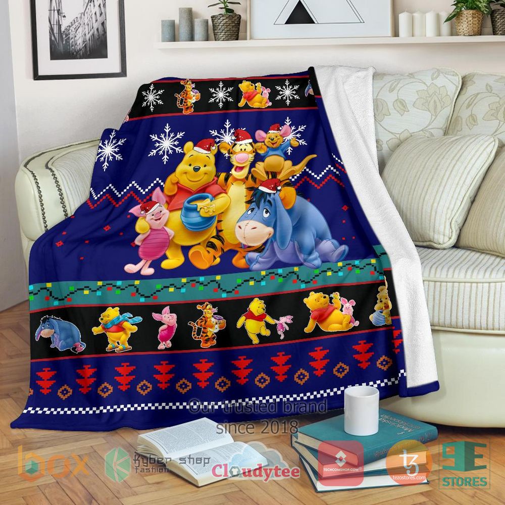 HOT Pooh Christmas Blanket 9