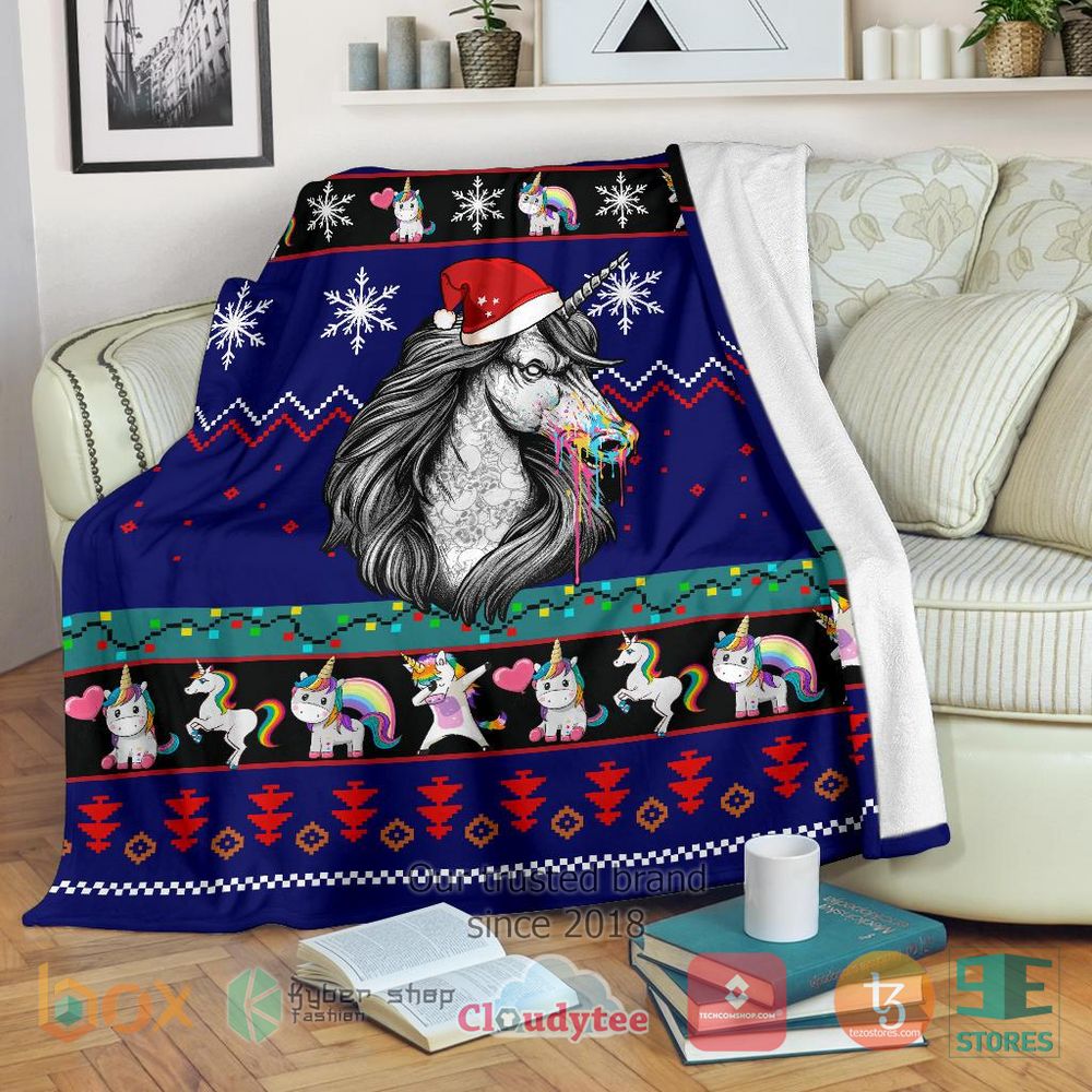 HOT Unicorn Christmas Blanket 16