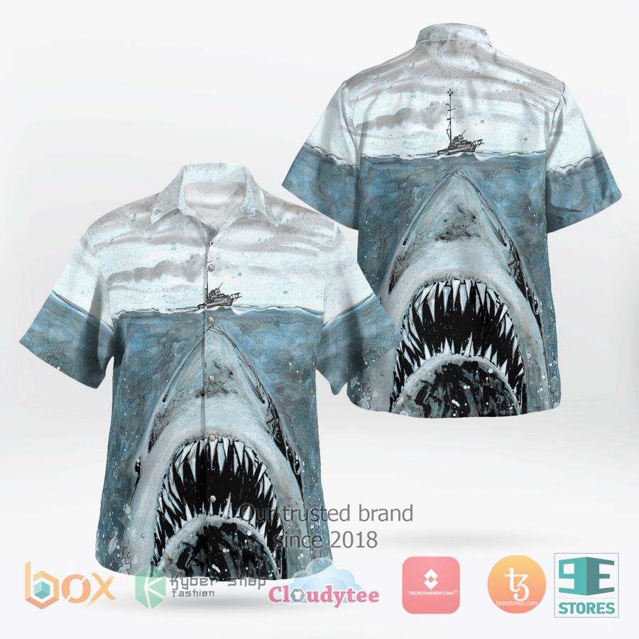 HOT 3D Ocean Shark Jaws Hawaiian Shirt 9