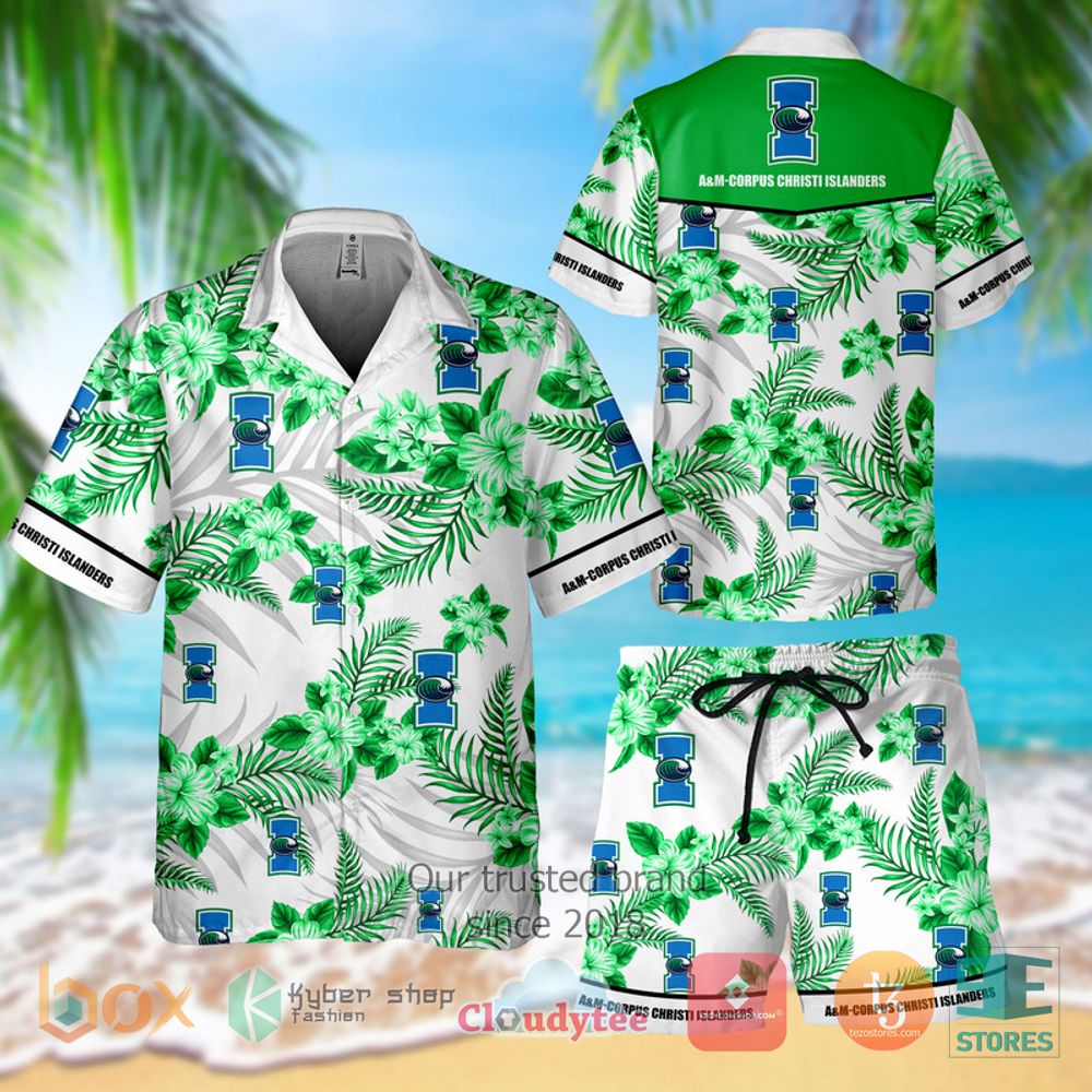 HOT A M Corpus Christi Islanders Hawaiian Shirt and Shorts 4