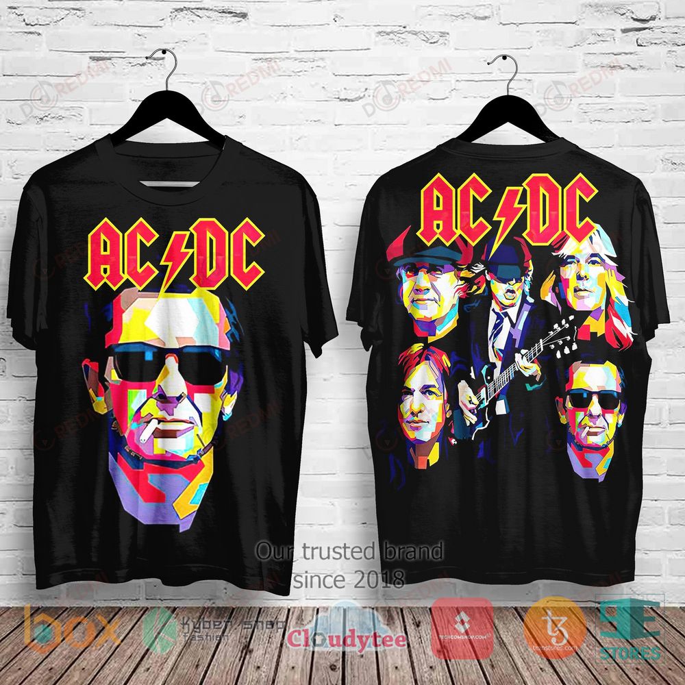 HOT AC DC Band Album 3D Shirt 3