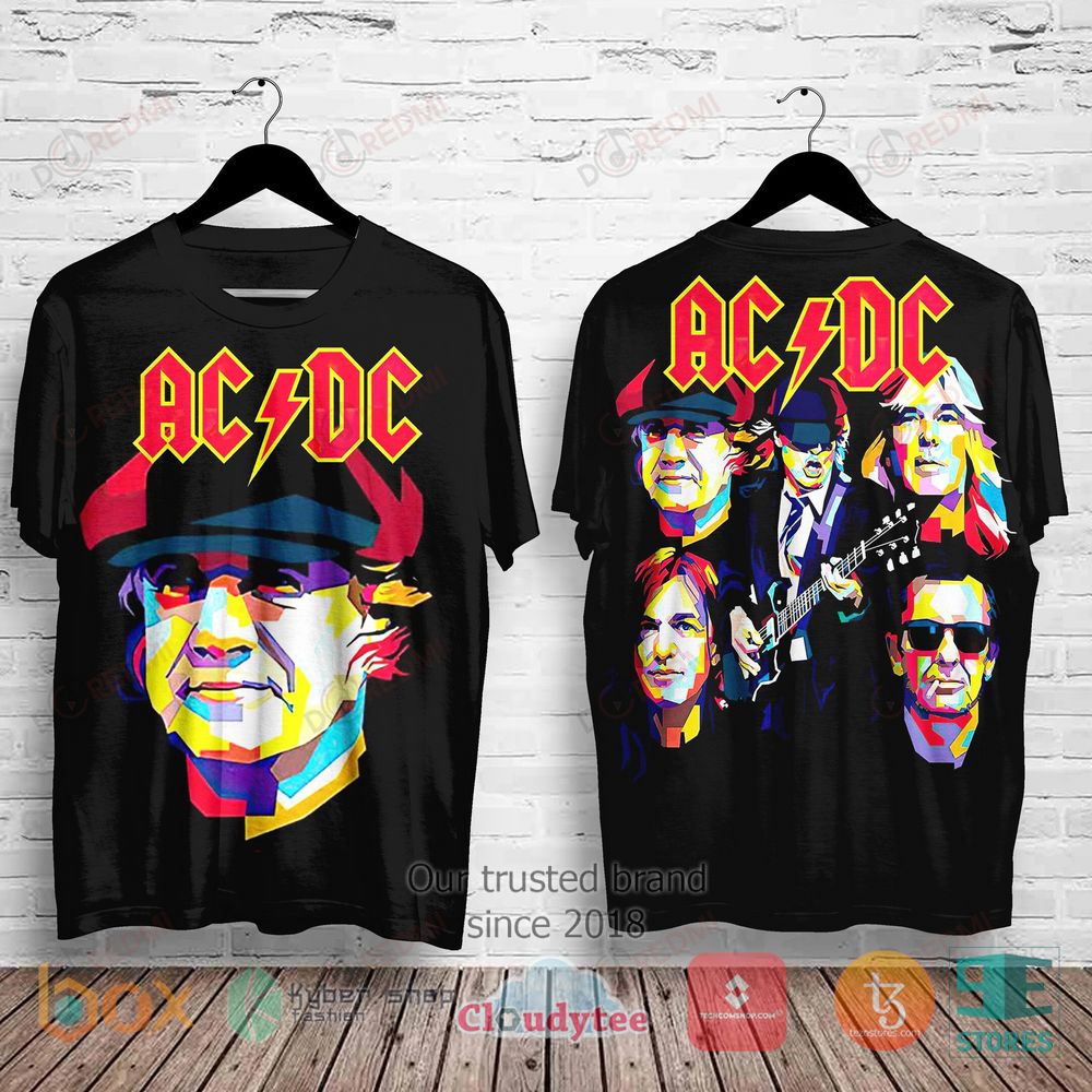HOT AC DC Band Members Album 3D Shirt 2
