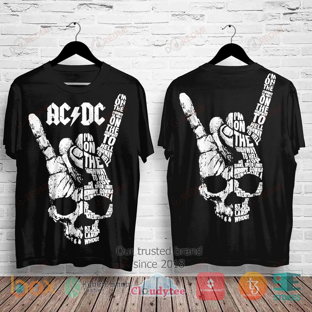 HOT AC DC I'm on the Highway to Hell Album 3D Shirt 3