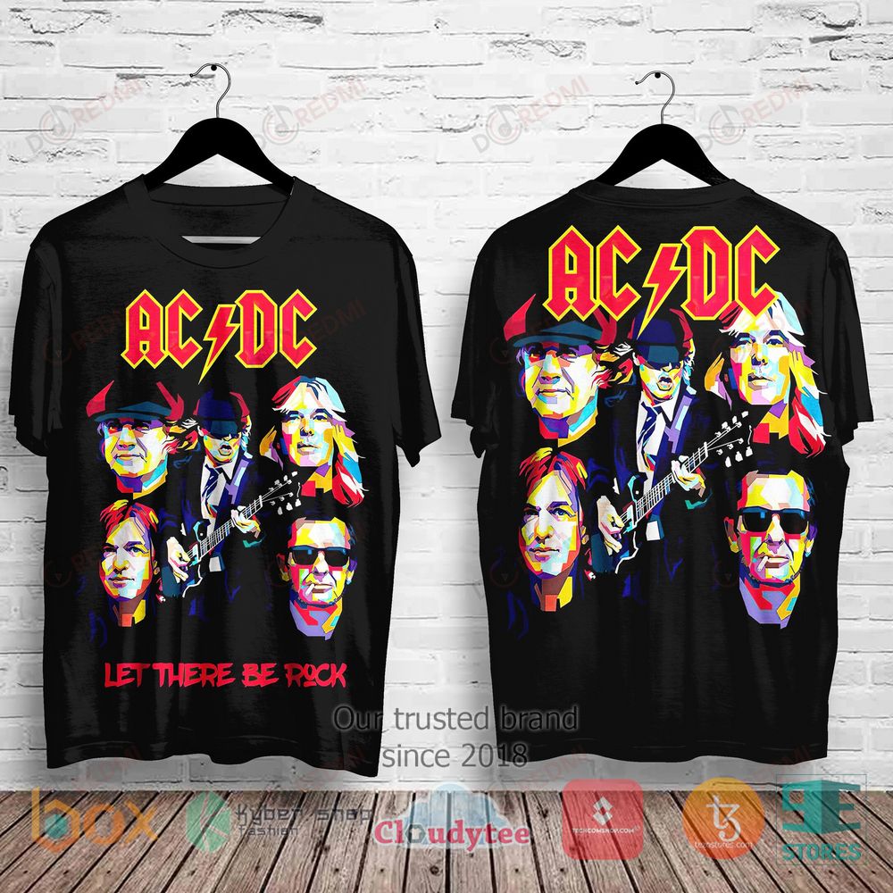 HOT AC DC Let Therre Be Rock Album 3D Shirt 3