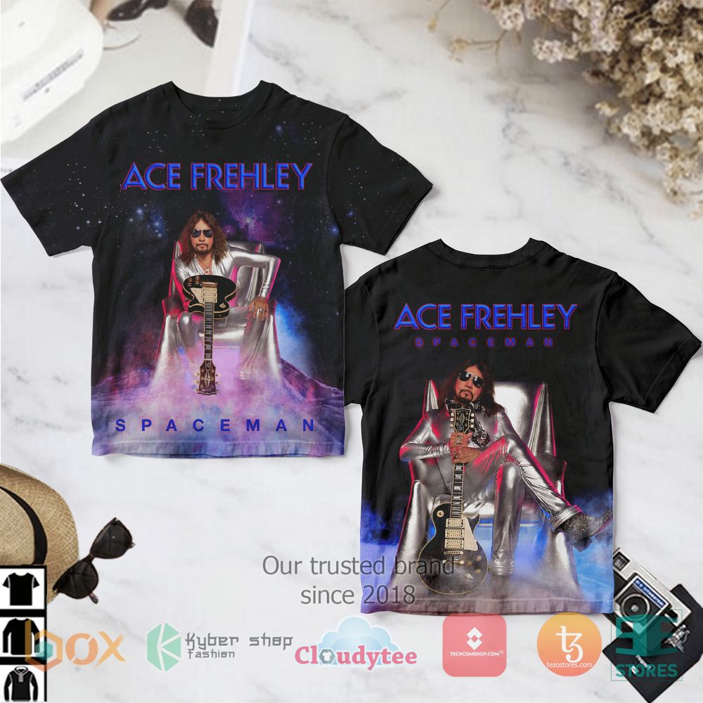HOT Ace Frehley Spaceman Album 3D Shirt 3