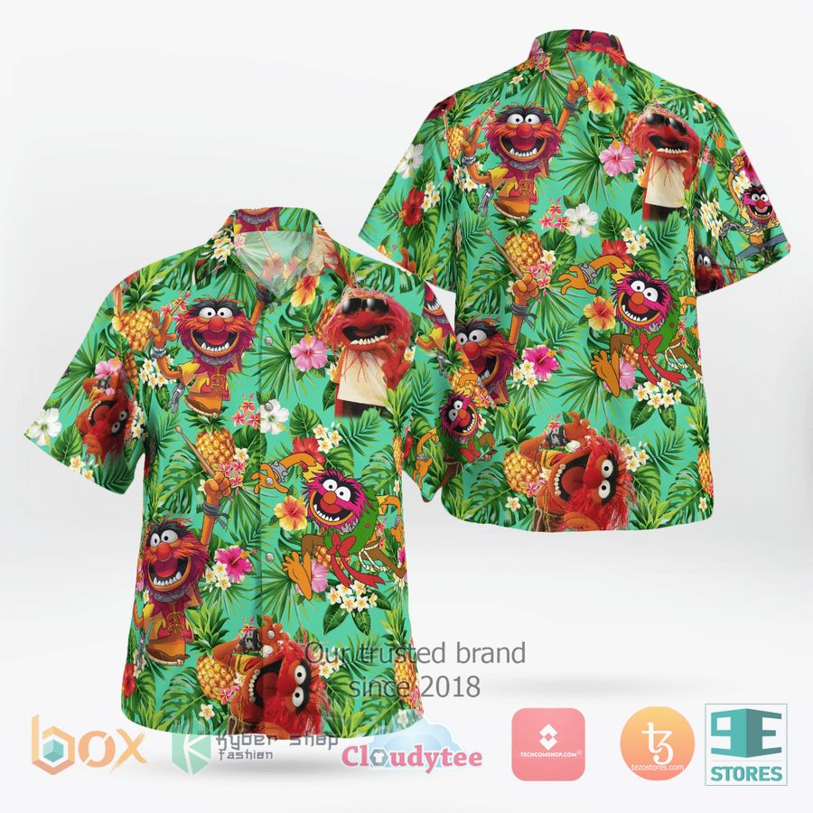 HOT Animal Muppet Pineapple Tropical Hawaiian Shirt 9