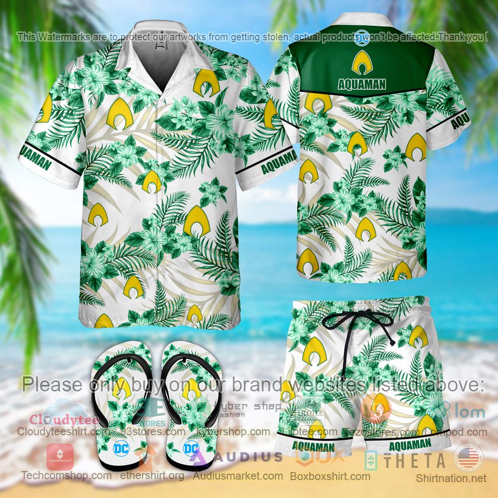 BEST Aquaman Hawaiian Shirt, Short 2
