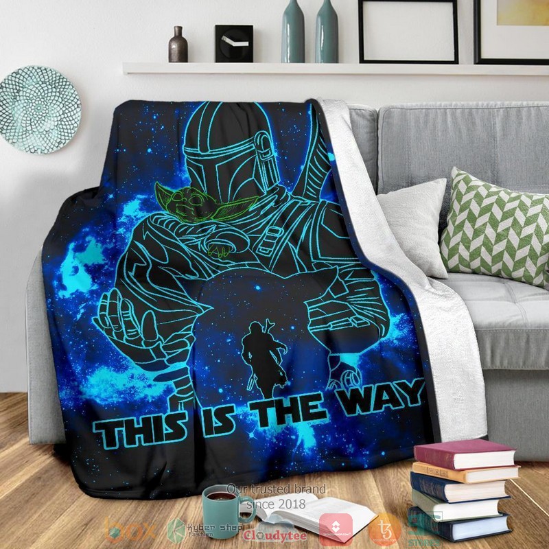HOT Baby Yoda Bounty Hunter This Is The Way Blanket 8