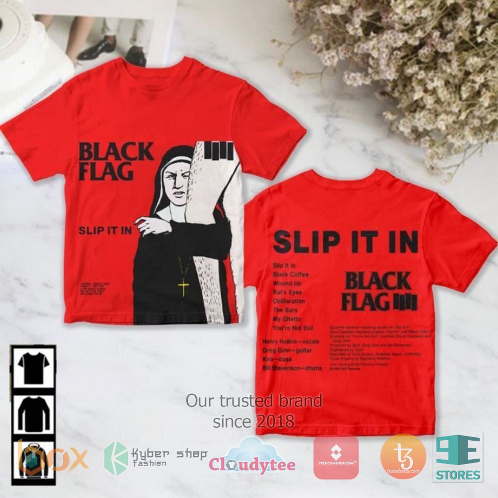 HOT Black Flag Slip It In T-Shirt 3