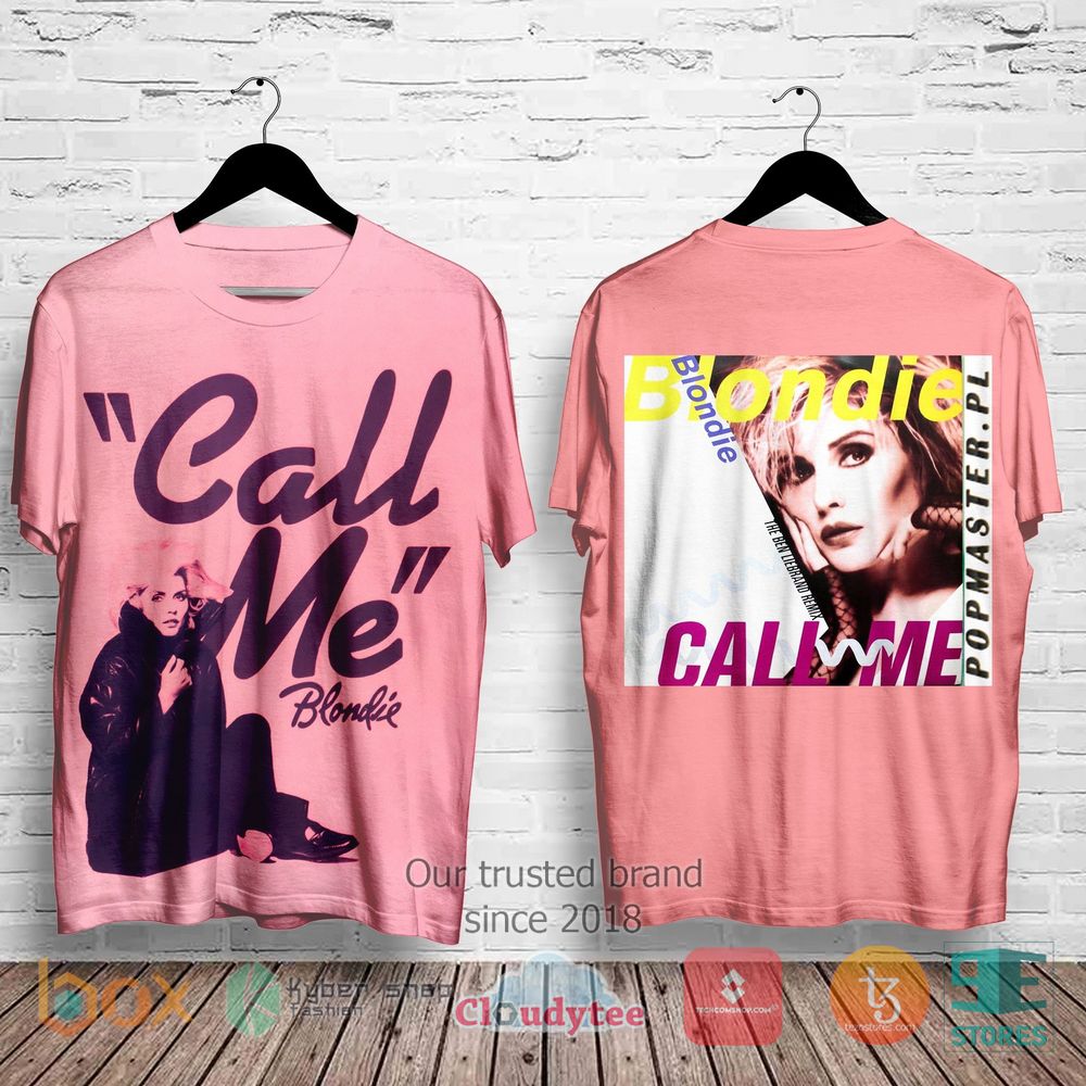 HOT Blondie Call me, Pink Album 3D Shirt 3