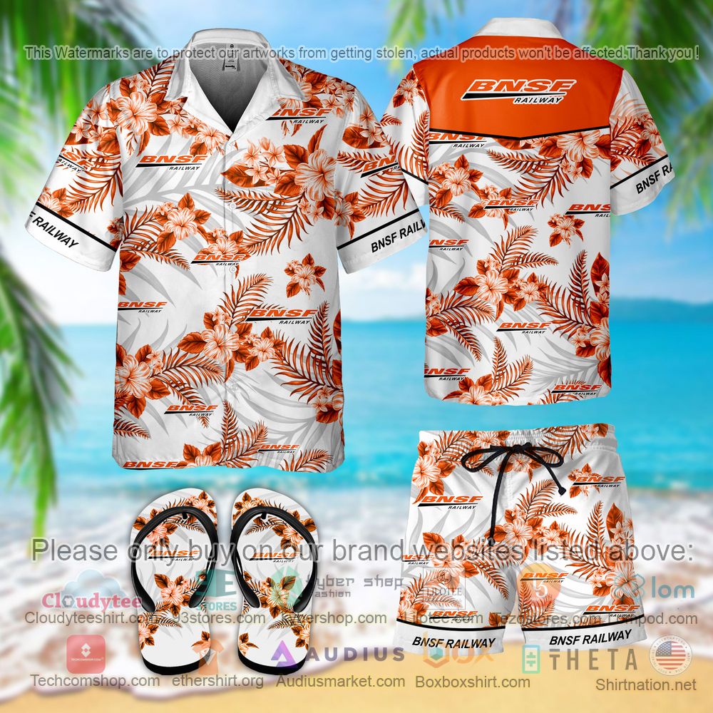 BEST BNSF Hawaiian Shirt, Short 2