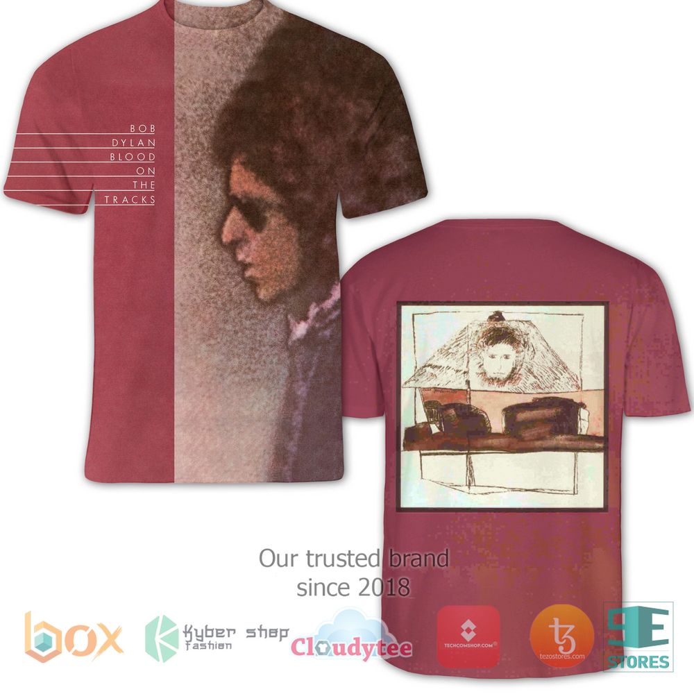 HOT Bob Dylan Blood on the Tracks 3D T-Shirt 2