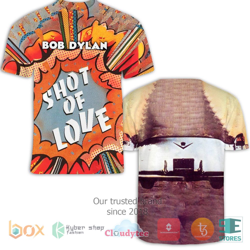 HOT Bob Dylan Short of Love 3D T-Shirt 3