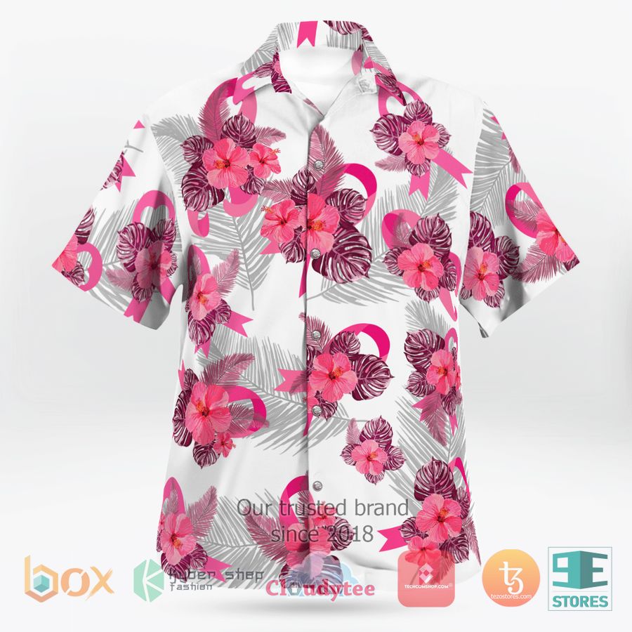 BEST Breast Cancer Awareness Tropical Hawaii Shirt 2