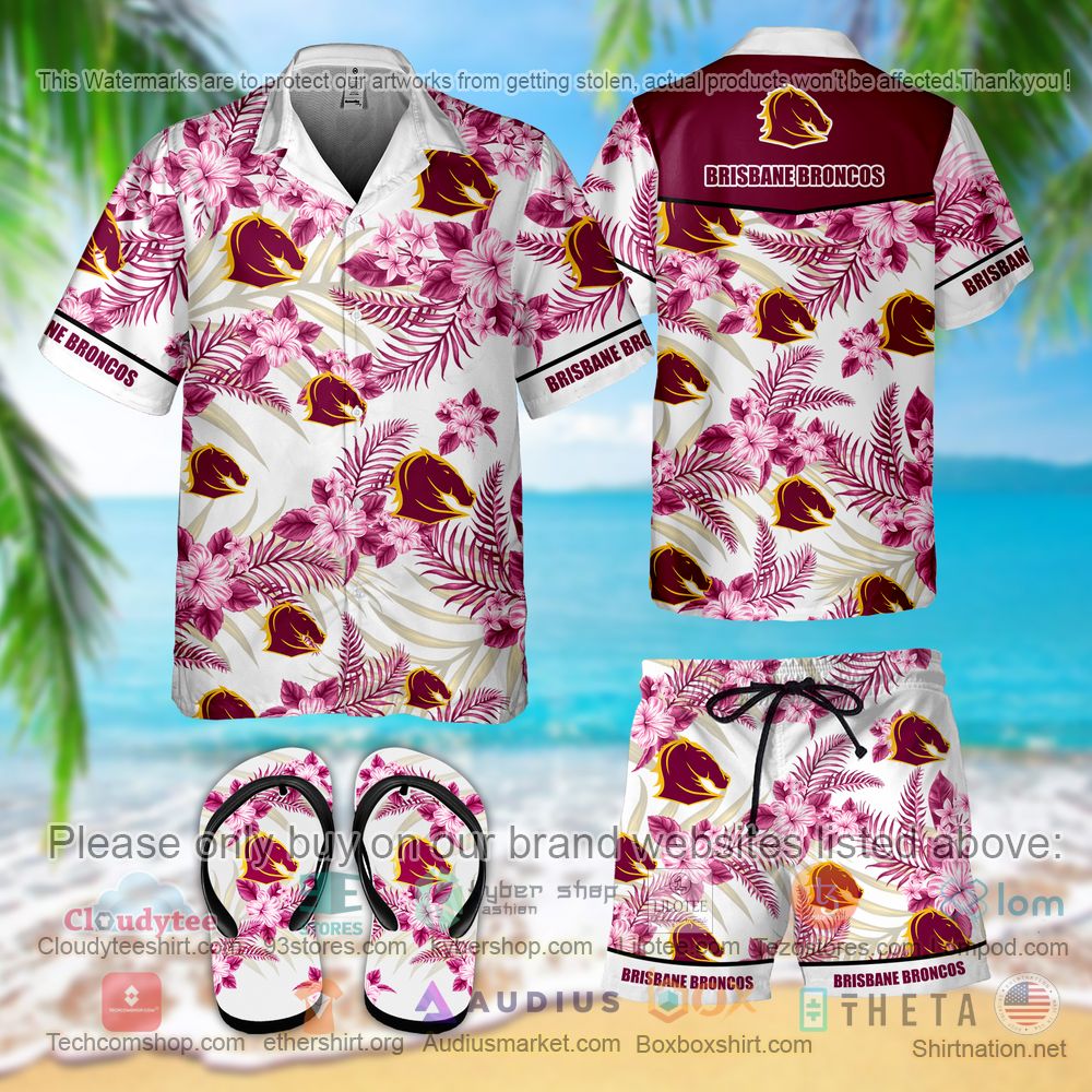 BEST Brisbane Broncos Hawaiian Shirt, Short 2