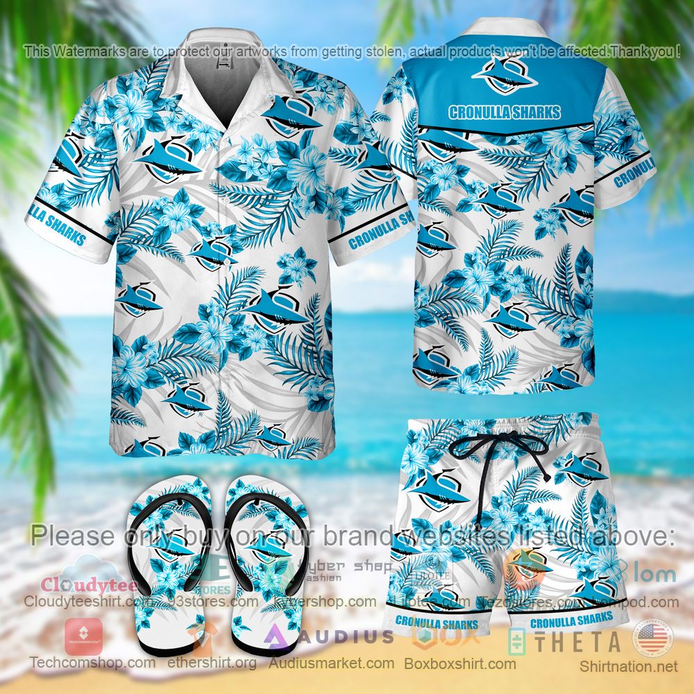 BEST Cronulla Sharks Hawaiian Shirt, Short 3