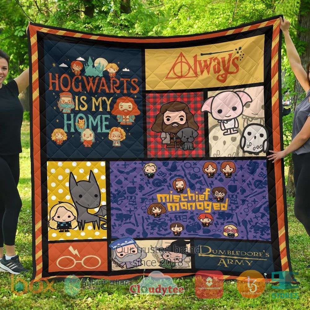 HOT Cute Harry Potter Chibi Style Harry Potter Quilt 6