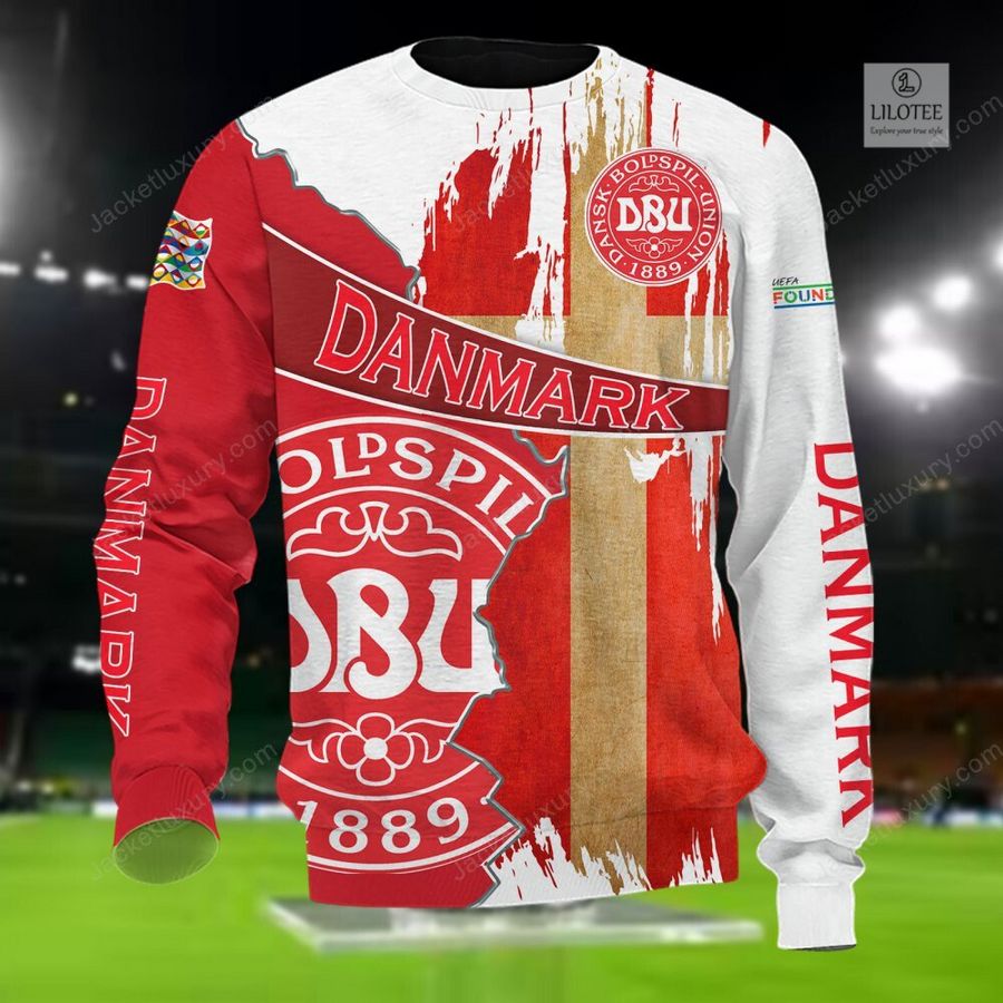 Denmark national football team Red 3D Hoodie, Shirt 5