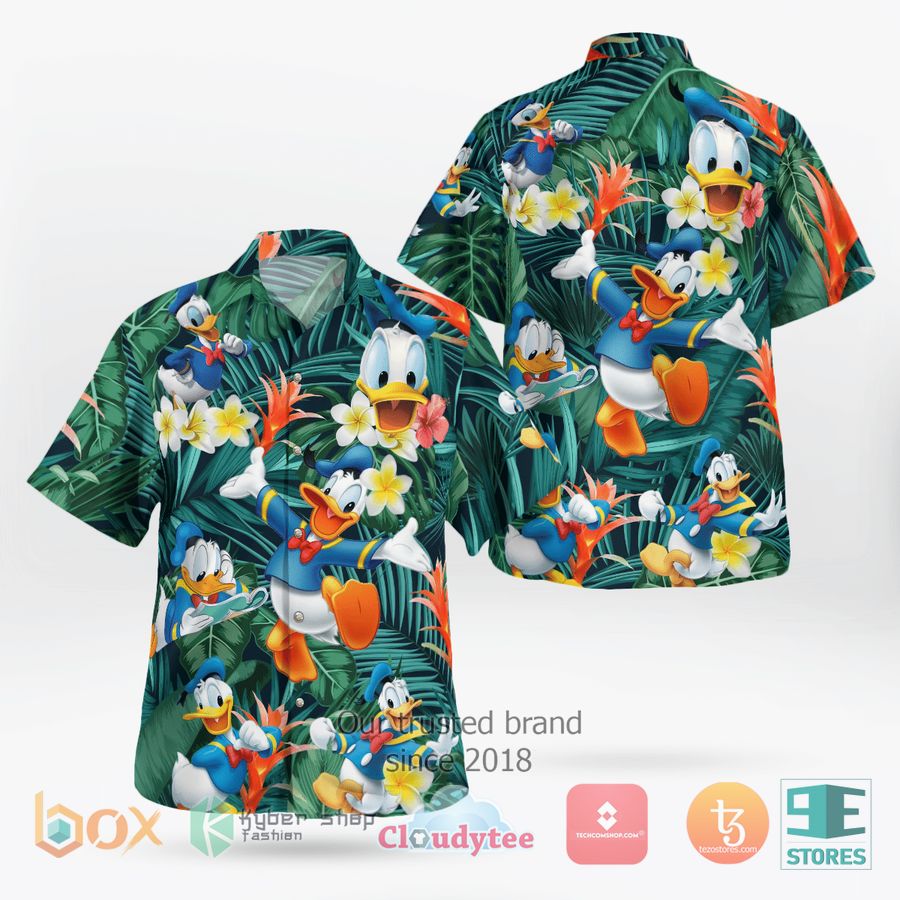 BEST Donald Duck Tropical leaf Hawaii Shirt 8