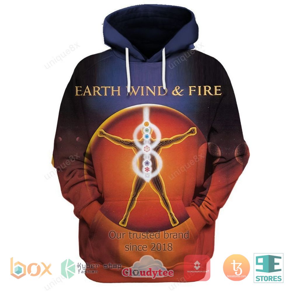HOT Earth, Wind & Fire Powerlight 3D hoodie 2