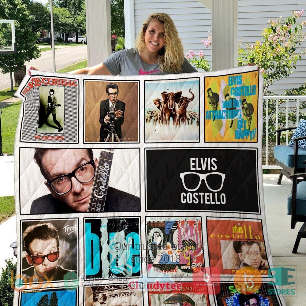BEST Elvis Costello Watching The Detectives Album Quilt 3