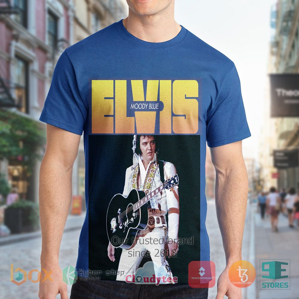 HOT Elvis Presley Moody Blue Album 3D Shirt 2