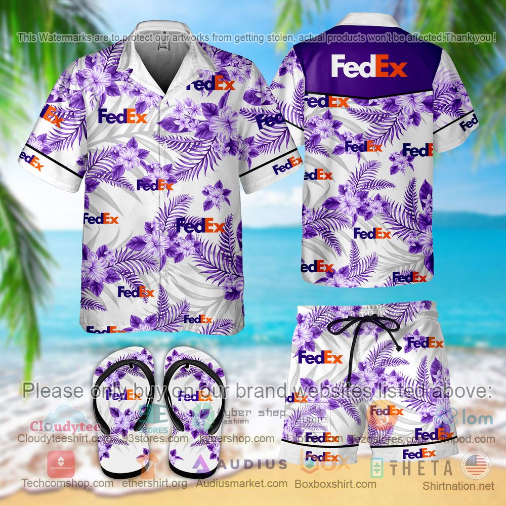 BEST FedEx Hawaiian Shirt, Short 2