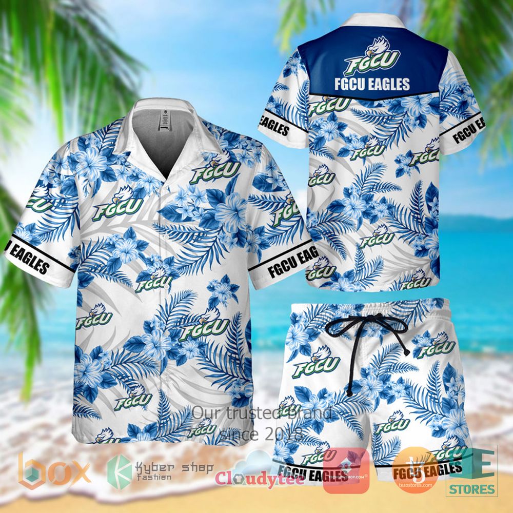 HOT FGCU Eagles Hawaiian Shirt and Shorts 3