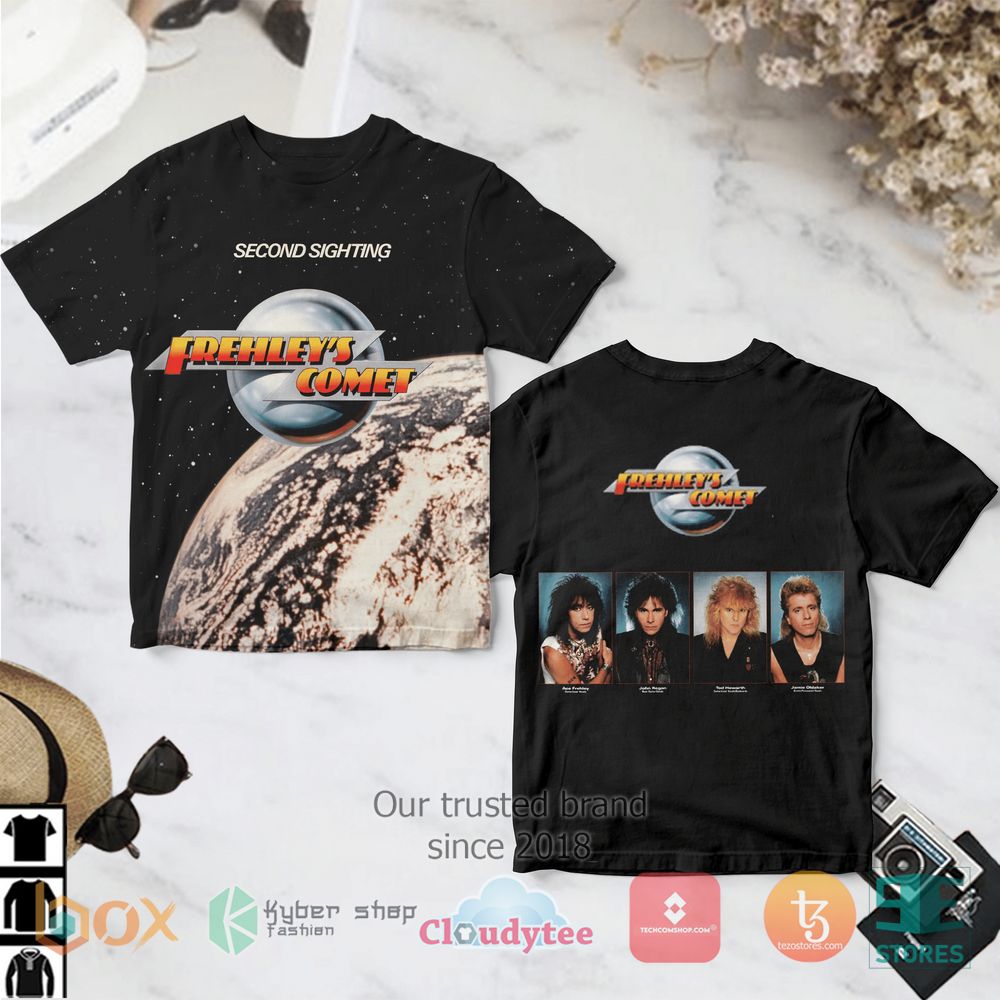 HOT Frehley's Comet Second Sighting 3D over printed Shirt 3