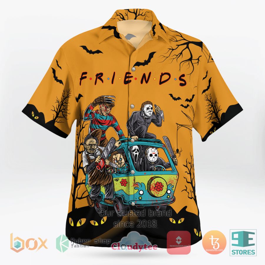 BEST Friends on the bus Horror Characters Hawaii Shirt 2