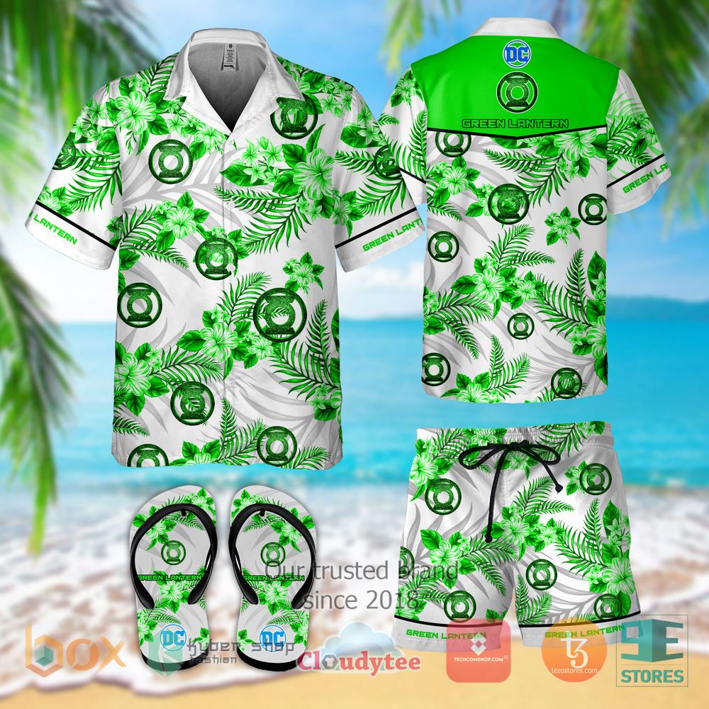HOT Green Lantern Hawaiian Shirt, Short 2