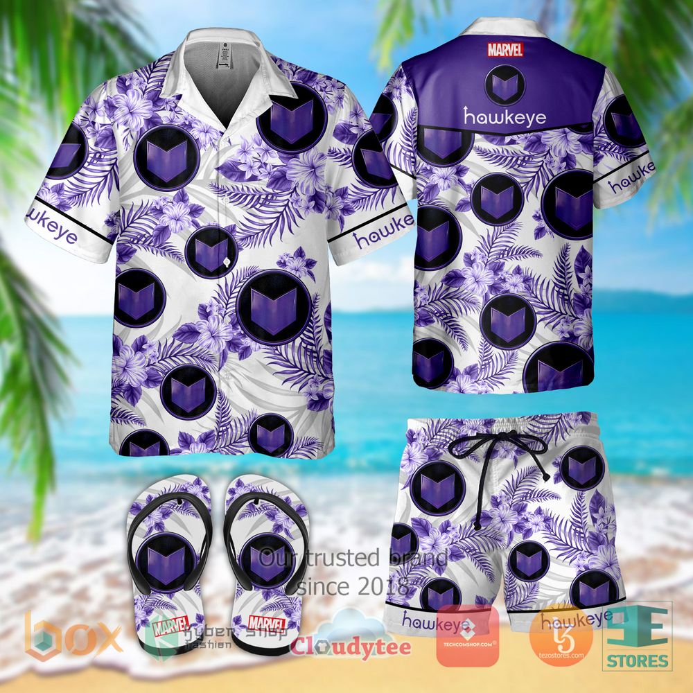 HOT Hawkeye Clint Barton Hawaiian Shirt, Shorts 3