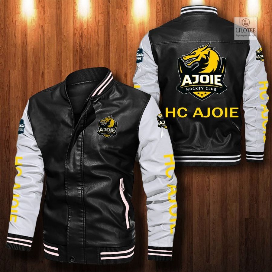 HC Ajoie Bomber Leather Jacket 2