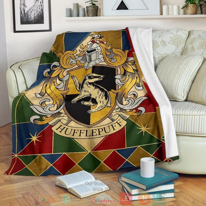 HOT House Hufflepuff Badge Harry Potter Blanket 8