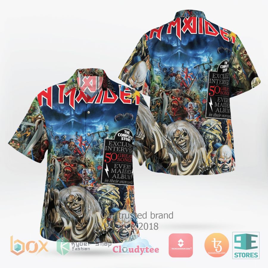 BEST Iron Maiden The Complete Story 50 great songs Hawaii Shirt 8