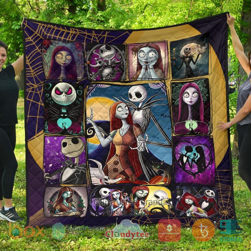 HOT Jack & Sally The Nightmare Before Christmas Quilt 3