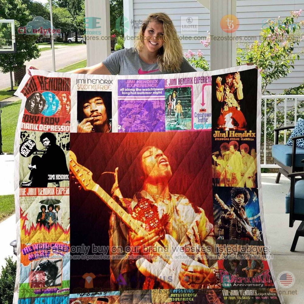 NEW Jimi Hendrix Stone free Quilt 4
