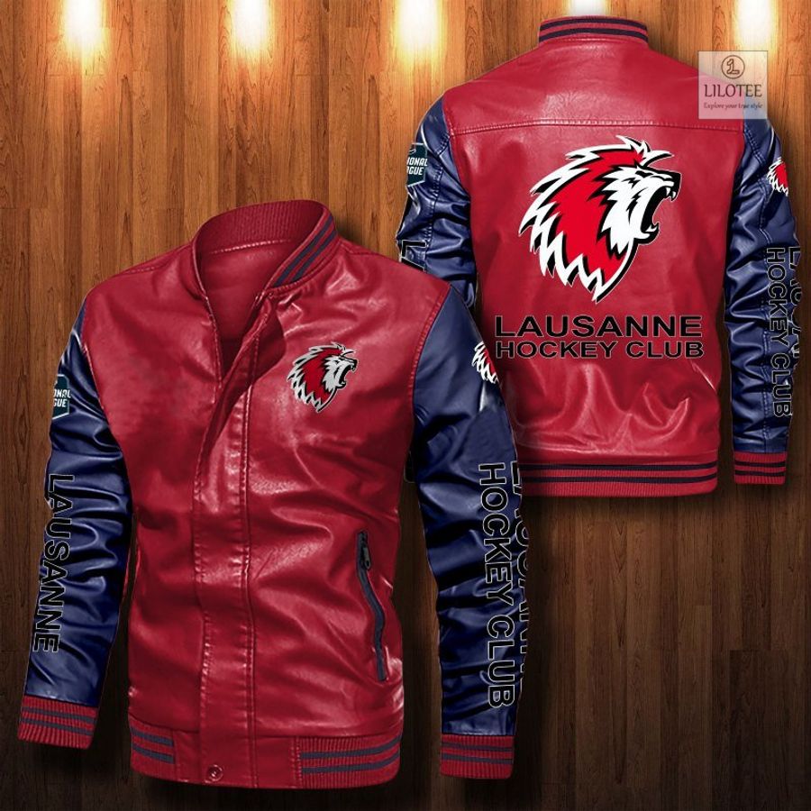 Lausanne Hockey Club Bomber Leather Jacket 1
