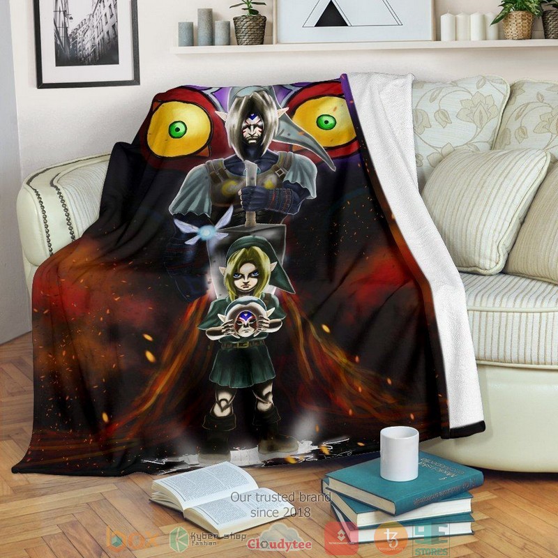 HOT Legend Of Zelda Majoras Mask Graphic Gift Blanket 8