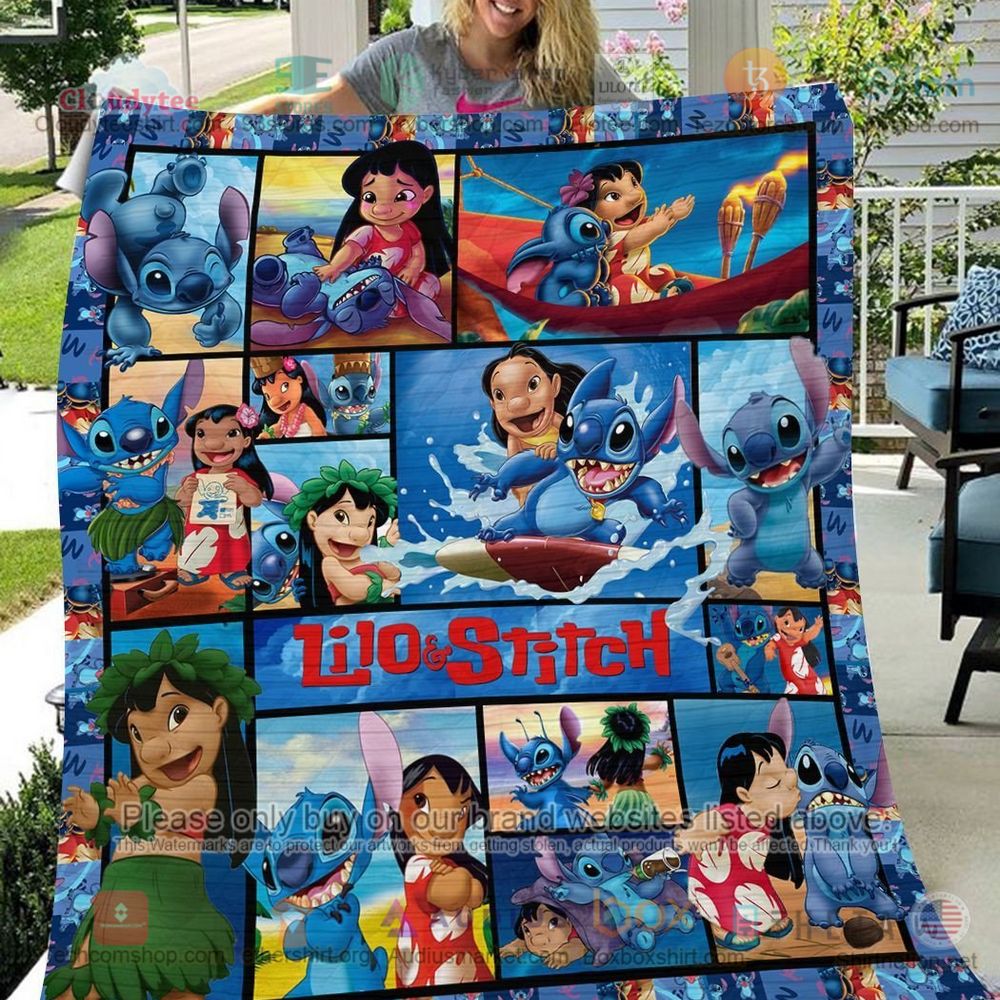 NEW Lilo and Stitch happy moments Quilt 4
