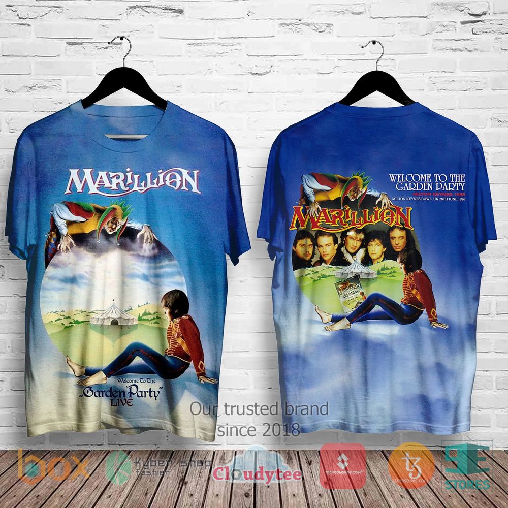 HOT Marillion Welcome To The Garden Party Album 3D Shirt 3