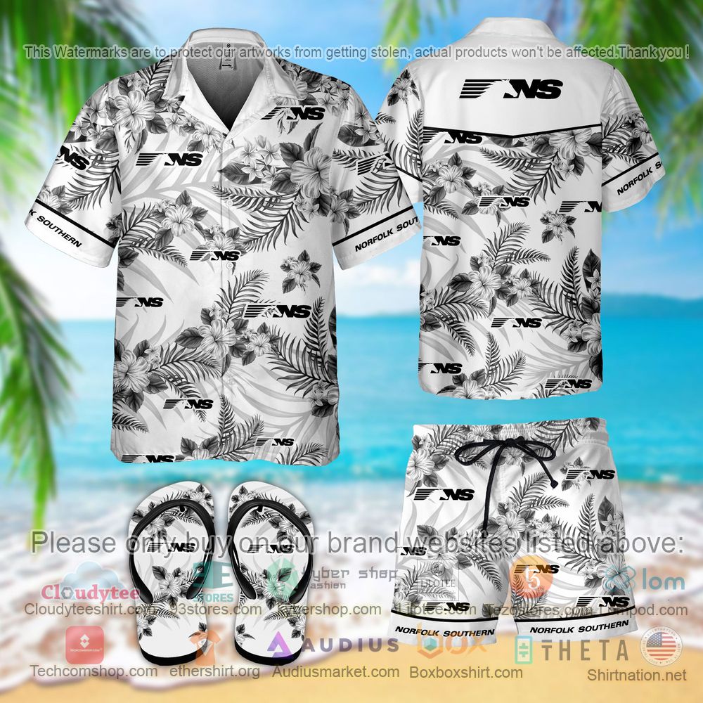 BEST Norfolk Southern Hawaiian Shirt, Short 3