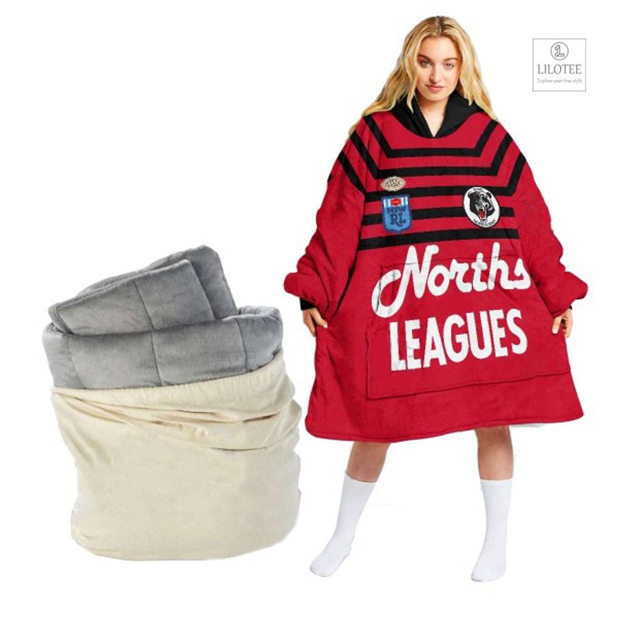 Top cool sherpa hoodie blanket for NRL fans 233