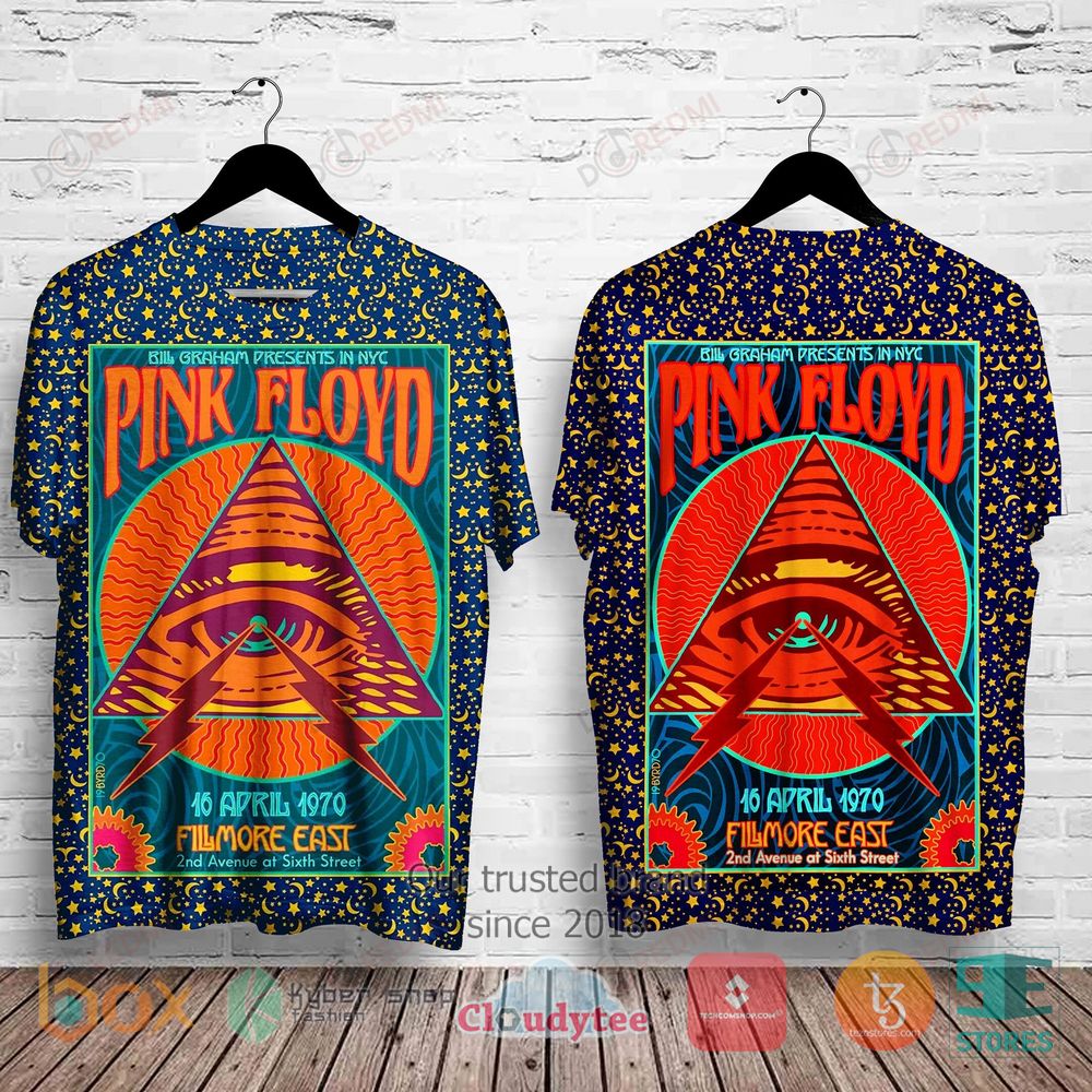 HOT Pink Floyd Bill Graham Presents In Nyc Album 3D Shirt 2