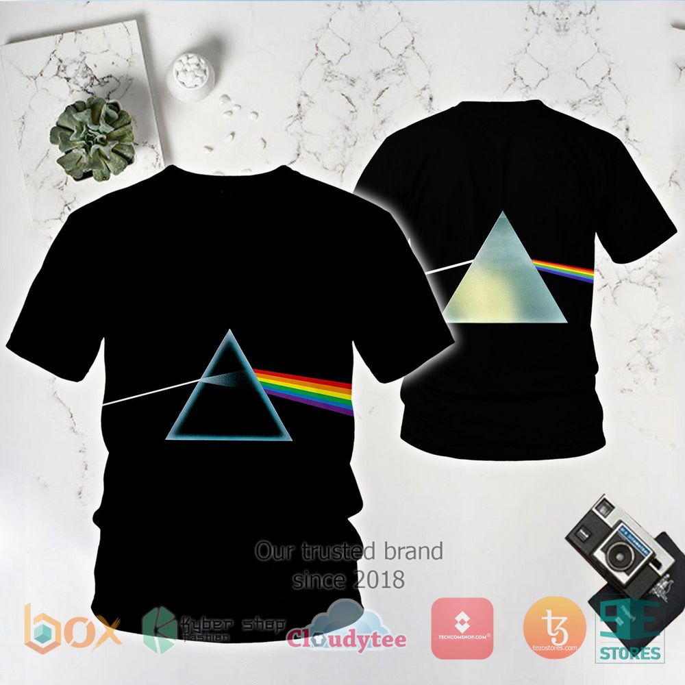 BEST Pink Floyd Prism Black 3D Shirt 3