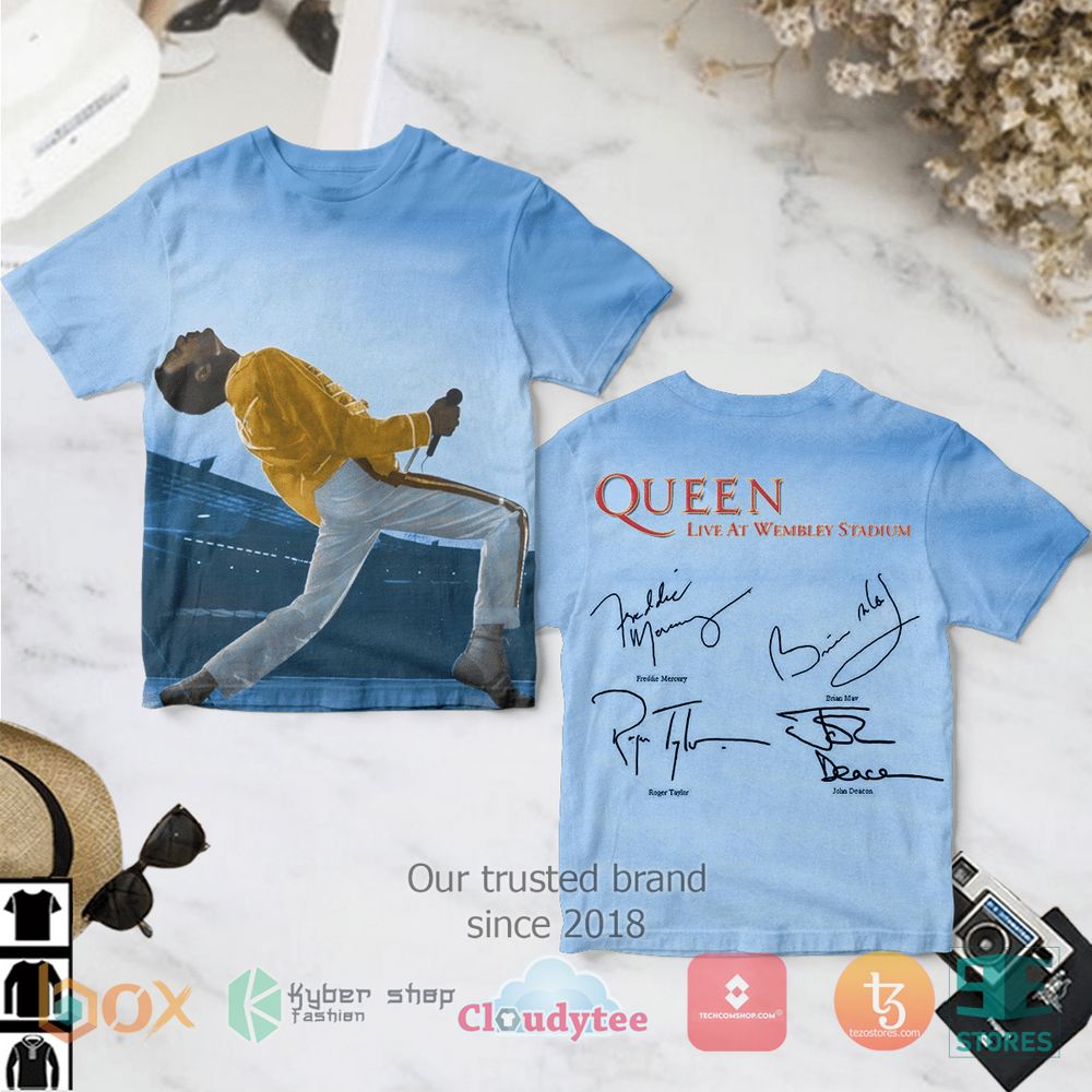 HOT Queen at Wembley Album 3D Shirt 3