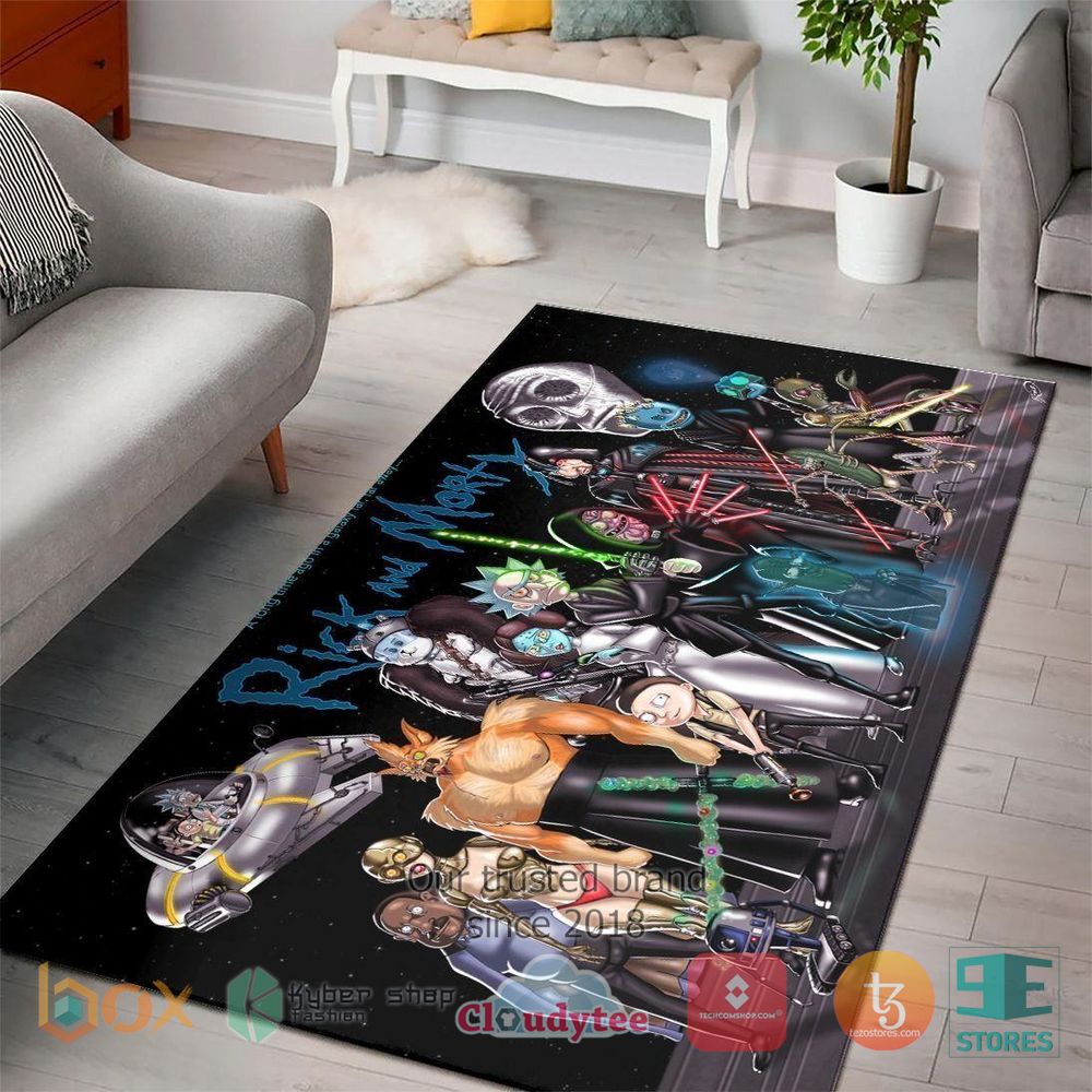 HOT Rick And Morty Cover Star Wars Characters Rug 5